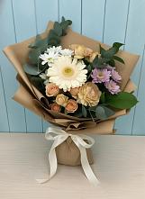 Букет цветов из:  Герберы и Хризантемы в Барнауле