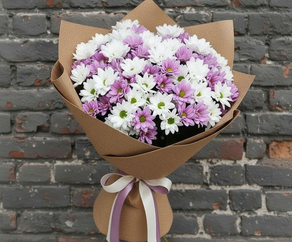 Букет цветов из: Хризантемы в Барнауле