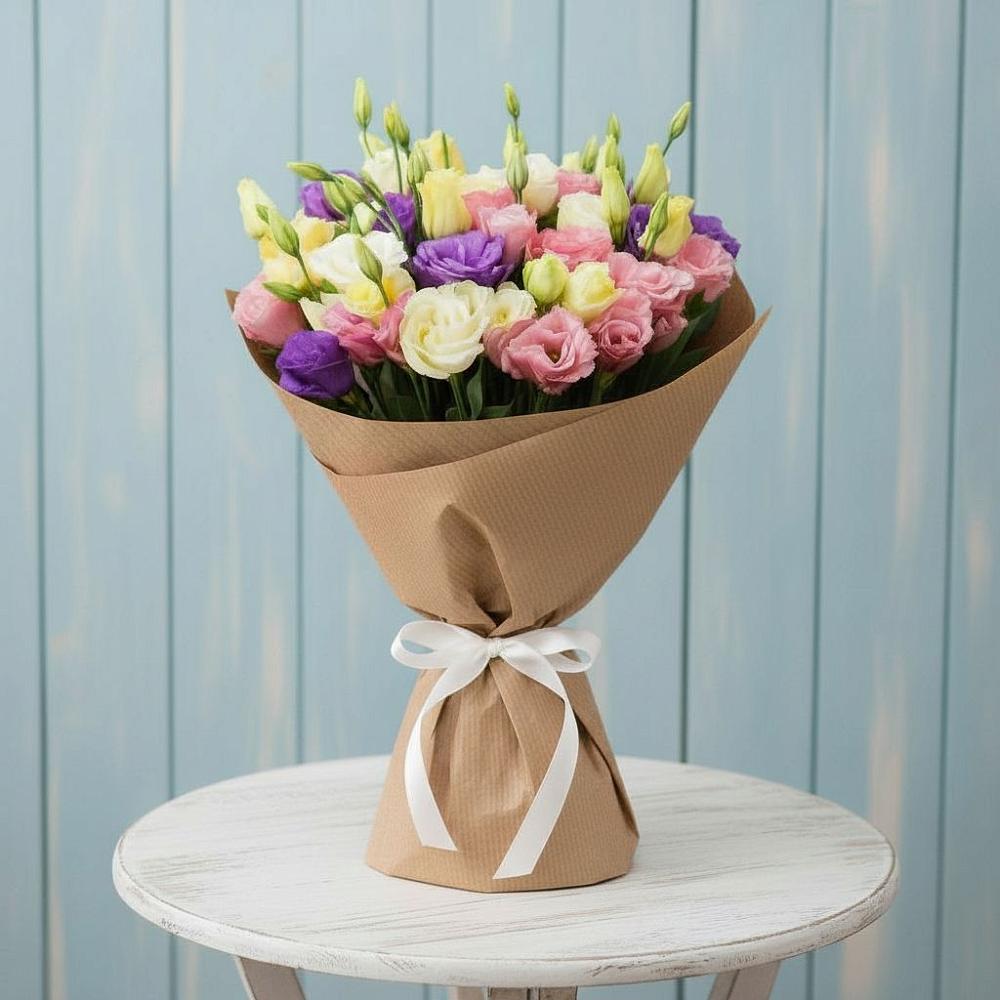 Букет цветов из: Лизиантусы в Барнауле