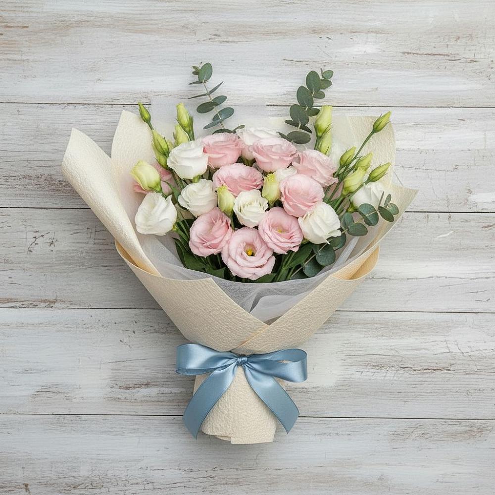 Букет цветов из: Лизиантусы в Барнауле